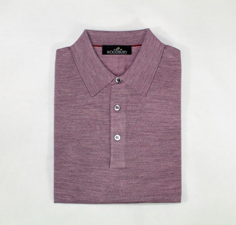 Wool polo collar sweater